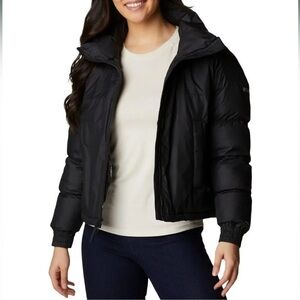 Columbia Women's Pike Lake Cropped Puffer winter Jacket - Black NWT